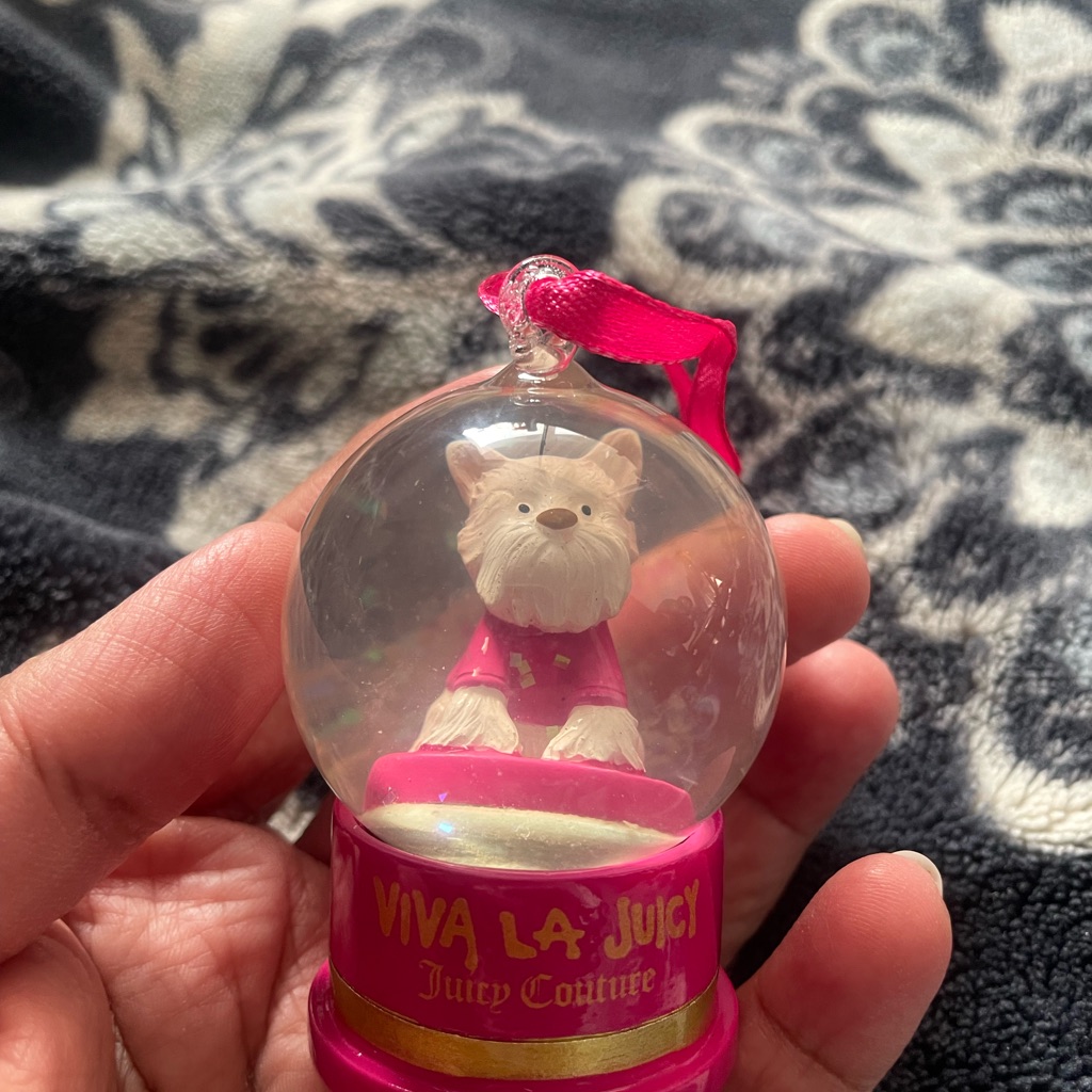 Juicy Couture Pink And Gold Viva La Juicy Snow Globe